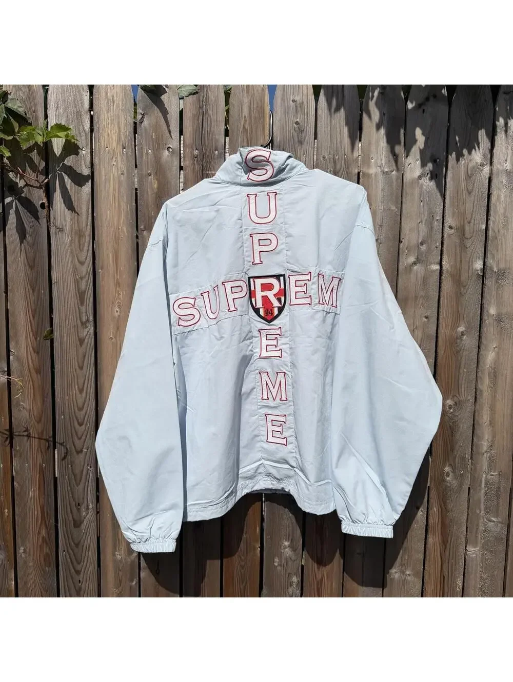 BRAND NEW Supreme Cross Track Jacket Light Blue